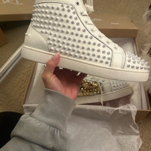 LOUBOUTIN PLATFORM SNEAKERS - Picture 1 of 7
